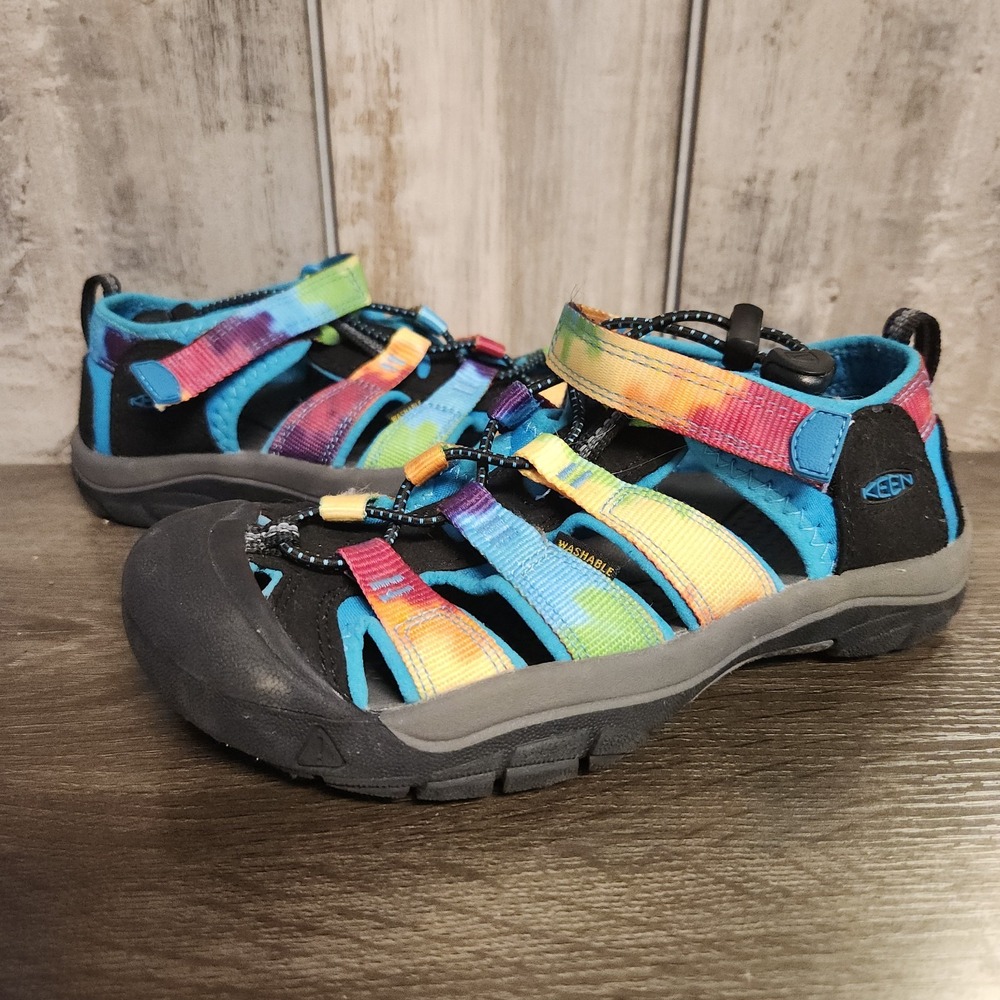 Keen Newport Retro Original Kids Sandals Shoes Size 3 Tie Dye Waterproof 101844